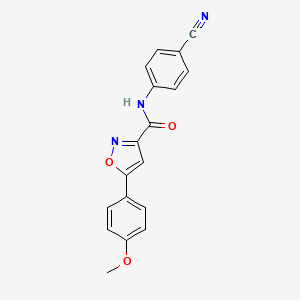 N-(4-cyanophenyl)-5-(4-methoxyphenyl)-1,2-oxazole-3-carboxamide