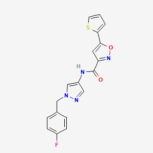 N-[1-(4-fluorobenzyl)-1H-pyrazol-4-yl]-5-(2-thienyl)-3-isoxazolecarboxamide