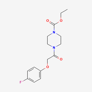 ethyl 4-[(4-fluorophenoxy)acetyl]-1-piperazinecarboxylate