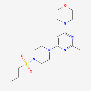 4-{2-Methyl-6-[4-(propane-1-sulfonyl)piperazin-1-YL]pyrimidin-4-YL}morpholine