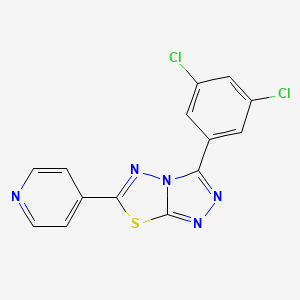 4-[3-(3,5-Dichlorophenyl)-[1,2,4]triazolo[3,4-b][1,3,4]thiadiazol-6-yl]pyridine