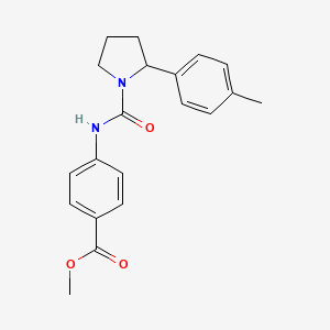 methyl 4-({[2-(4-methylphenyl)-1-pyrrolidinyl]carbonyl}amino)benzoate