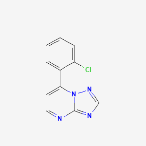 molecular formula C11H7ClN4 B4490354 7-(2-chlorophenyl)[1,2,4]triazolo[1,5-a]pyrimidine 