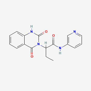 2-(2-hydroxy-4-oxoquinazolin-3(4H)-yl)-N-(pyridin-3-yl)butanamide