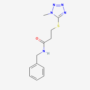 N-benzyl-3-[(1-methyl-1H-tetrazol-5-yl)sulfanyl]propanamide