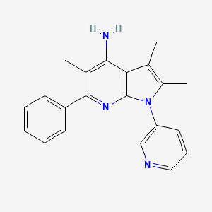 2,3,5-TRIMETHYL-6-PHENYL-1-(3-PYRIDYL)-1H-PYRROLO[2,3-B]PYRIDIN-4-AMINE