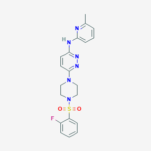 6-{4-[(2-fluorophenyl)sulfonyl]-1-piperazinyl}-N-(6-methyl-2-pyridinyl)-3-pyridazinamine