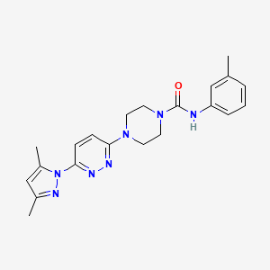 4-[6-(3,5-dimethyl-1H-pyrazol-1-yl)-3-pyridazinyl]-N-(3-methylphenyl)-1-piperazinecarboxamide