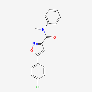 5-(4-chlorophenyl)-N-methyl-N-phenyl-3-isoxazolecarboxamide