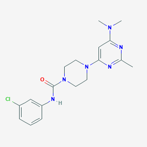 N-(3-chlorophenyl)-4-[6-(dimethylamino)-2-methylpyrimidin-4-yl]piperazine-1-carboxamide