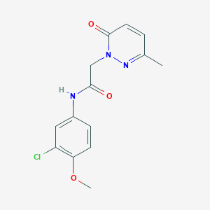 N-(3-chloro-4-methoxyphenyl)-2-(3-methyl-6-oxo-1(6H)-pyridazinyl)acetamide