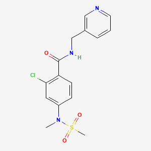 2-CHLORO-4-(N-METHYLMETHANESULFONAMIDO)-N-[(PYRIDIN-3-YL)METHYL]BENZAMIDE