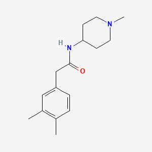 2-(3,4-dimethylphenyl)-N-(1-methyl-4-piperidinyl)acetamide