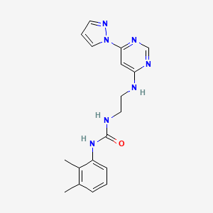 N-(2,3-dimethylphenyl)-N'-(2-{[6-(1H-pyrazol-1-yl)-4-pyrimidinyl]amino}ethyl)urea