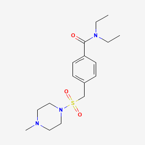 N,N-diethyl-4-{[(4-methylpiperazin-1-yl)sulfonyl]methyl}benzamide