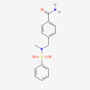 4-{[methyl(phenylsulfonyl)amino]methyl}benzamide