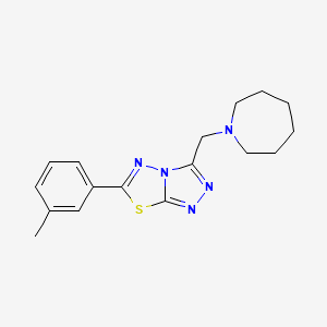 3-(1-azepanylmethyl)-6-(3-methylphenyl)[1,2,4]triazolo[3,4-b][1,3,4]thiadiazole