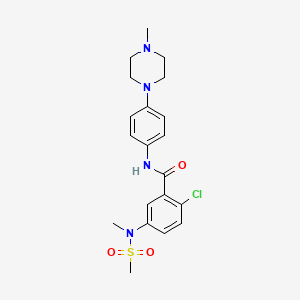 2-CHLORO-5-(N-METHYLMETHANESULFONAMIDO)-N-[4-(4-METHYLPIPERAZIN-1-YL)PHENYL]BENZAMIDE