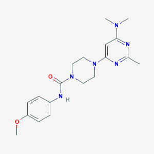 4-[6-(dimethylamino)-2-methylpyrimidin-4-yl]-N-(4-methoxyphenyl)piperazine-1-carboxamide