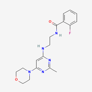 2-fluoro-N-(2-{[2-methyl-6-(4-morpholinyl)-4-pyrimidinyl]amino}ethyl)benzamide