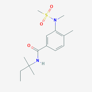 4-METHYL-N-(2-METHYLBUTAN-2-YL)-3-(N-METHYLMETHANESULFONAMIDO)BENZAMIDE