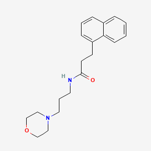 N-[3-(4-morpholinyl)propyl]-3-(1-naphthyl)propanamide