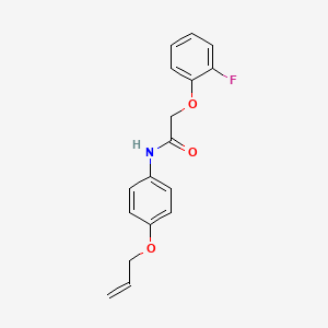 molecular formula C17H16FNO3 B4490630 2-(2-fluorophenoxy)-N-[4-(prop-2-en-1-yloxy)phenyl]acetamide 