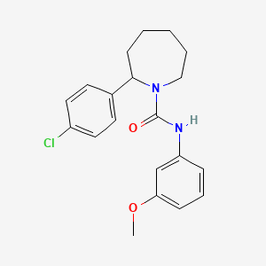 2-(4-chlorophenyl)-N-(3-methoxyphenyl)azepane-1-carboxamide