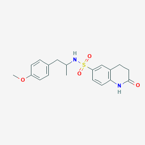 N-[2-(4-methoxyphenyl)-1-methylethyl]-2-oxo-1,2,3,4-tetrahydro-6-quinolinesulfonamide