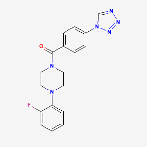 [4-(2-fluorophenyl)piperazin-1-yl][4-(1H-tetrazol-1-yl)phenyl]methanone