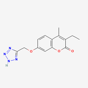 3-ethyl-4-methyl-7-(1H-tetrazol-5-ylmethoxy)-2H-chromen-2-one