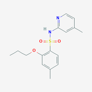 4-methyl-N-(4-methyl-2-pyridinyl)-2-propoxybenzenesulfonamide