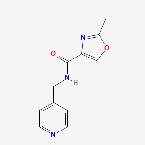 2-methyl-N-(pyridin-4-ylmethyl)-1,3-oxazole-4-carboxamide