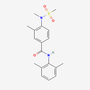 N-(2,6-dimethylphenyl)-3-methyl-4-[methyl(methylsulfonyl)amino]benzamide