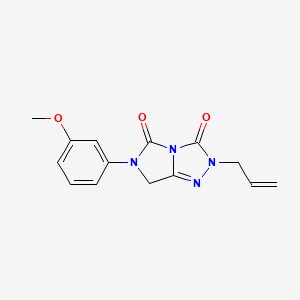 2-allyl-6-(3-methoxyphenyl)-6,7-dihydro-3H-imidazo[5,1-c][1,2,4]triazole-3,5(2H)-dione