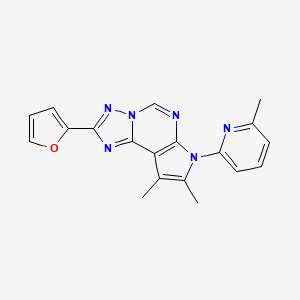 2-(2-furyl)-8,9-dimethyl-7-(6-methyl-2-pyridinyl)-7H-pyrrolo[3,2-e][1,2,4]triazolo[1,5-c]pyrimidine