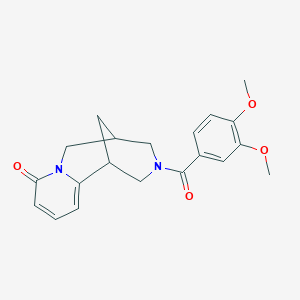 molecular formula C20H22N2O4 B4490852 3-(3,4-dimethoxybenzoyl)-3,4,5,6-tetrahydro-1H-1,5-methanopyrido[1,2-a][1,5]diazocin-8(2H)-one 