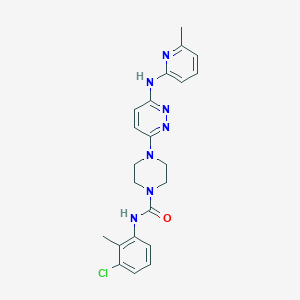 N-(3-chloro-2-methylphenyl)-4-{6-[(6-methyl-2-pyridinyl)amino]-3-pyridazinyl}-1-piperazinecarboxamide