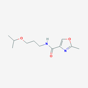 molecular formula C11H18N2O3 B4490888 2-methyl-N-(3-propan-2-yloxypropyl)-1,3-oxazole-4-carboxamide 