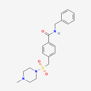 N-benzyl-4-{[(4-methyl-1-piperazinyl)sulfonyl]methyl}benzamide