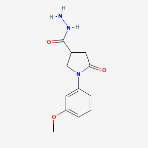 1-(3-methoxyphenyl)-5-oxo-3-pyrrolidinecarbohydrazide