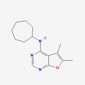 N-cycloheptyl-5,6-dimethylfuro[2,3-d]pyrimidin-4-amine