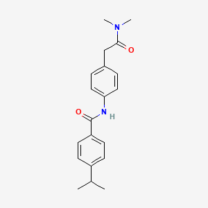 N-{4-[2-(dimethylamino)-2-oxoethyl]phenyl}-4-isopropylbenzamide