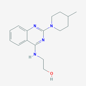 2-{[2-(4-methyl-1-piperidinyl)-4-quinazolinyl]amino}ethanol