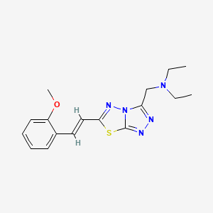 molecular formula C17H21N5OS B4490976 N,N-diethyl-N-({6-[2-(2-methoxyphenyl)vinyl][1,2,4]triazolo[3,4-b][1,3,4]thiadiazol-3-yl}methyl)amine 