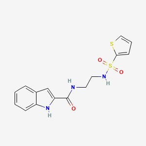 N-{2-[(thiophen-2-ylsulfonyl)amino]ethyl}-1H-indole-2-carboxamide