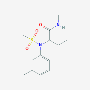 N-methyl-2-[(3-methylphenyl)(methylsulfonyl)amino]butanamide