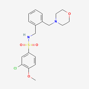 3-CHLORO-4-METHOXY-N-({2-[(MORPHOLIN-4-YL)METHYL]PHENYL}METHYL)BENZENE-1-SULFONAMIDE