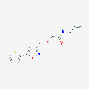 N-allyl-2-{[5-(2-thienyl)-3-isoxazolyl]methoxy}acetamide