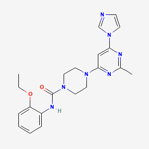 N-(2-ethoxyphenyl)-4-[6-(1H-imidazol-1-yl)-2-methyl-4-pyrimidinyl]-1-piperazinecarboxamide